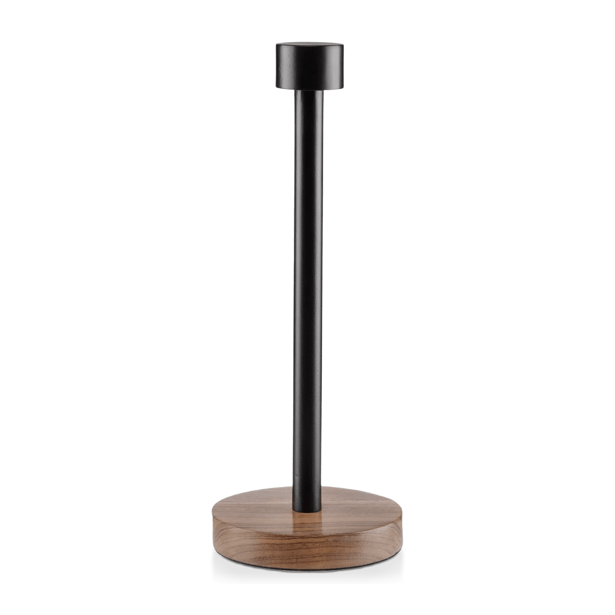 Wood and Iron Paper Towel Holder