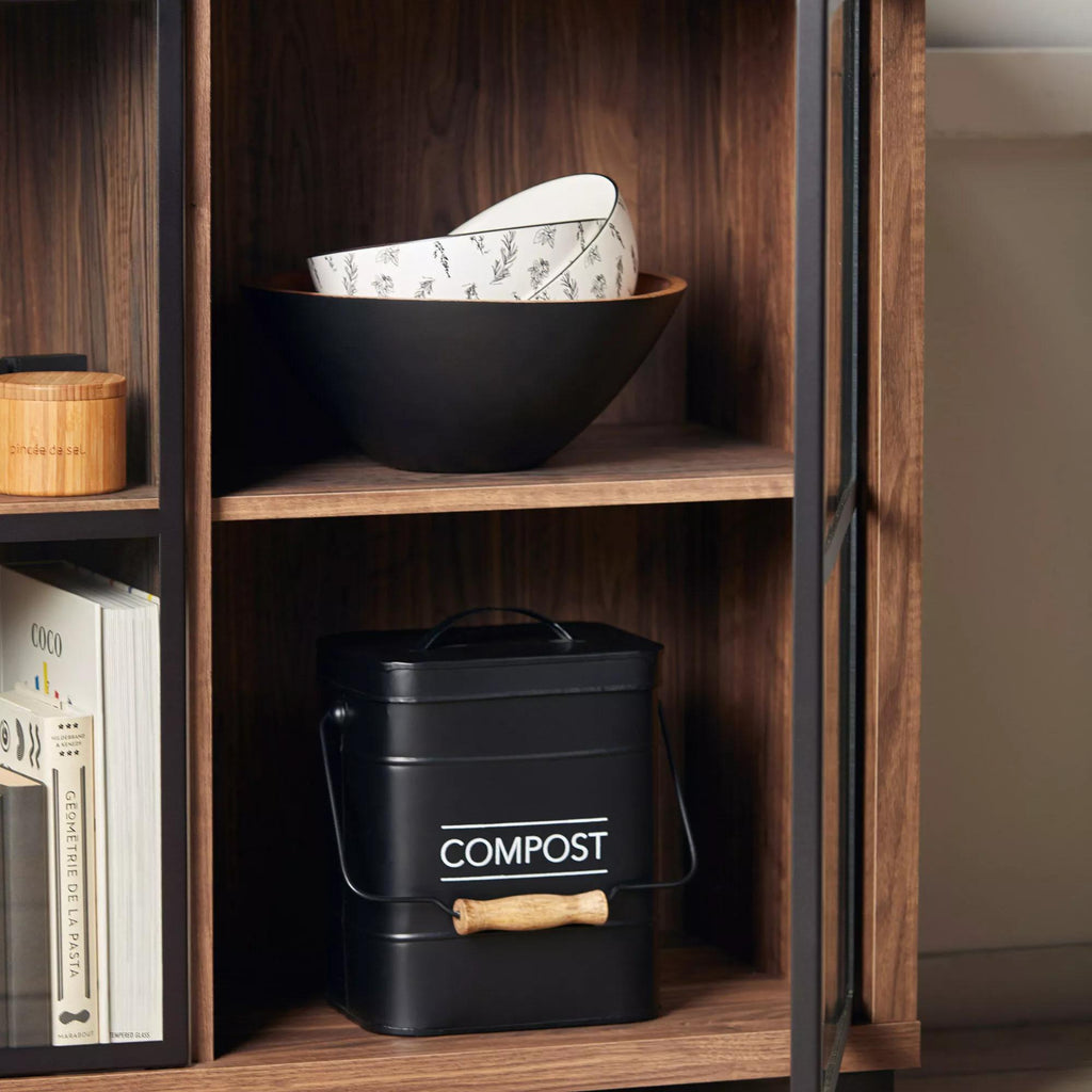 Compost Rustic Metal Bin