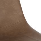 Faux Leather and Metal Adjustable Bar Stool