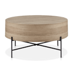 Veneer and Metal Coffee Table