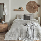 Grey Quin Collection - 3-Piece Coverlet Set