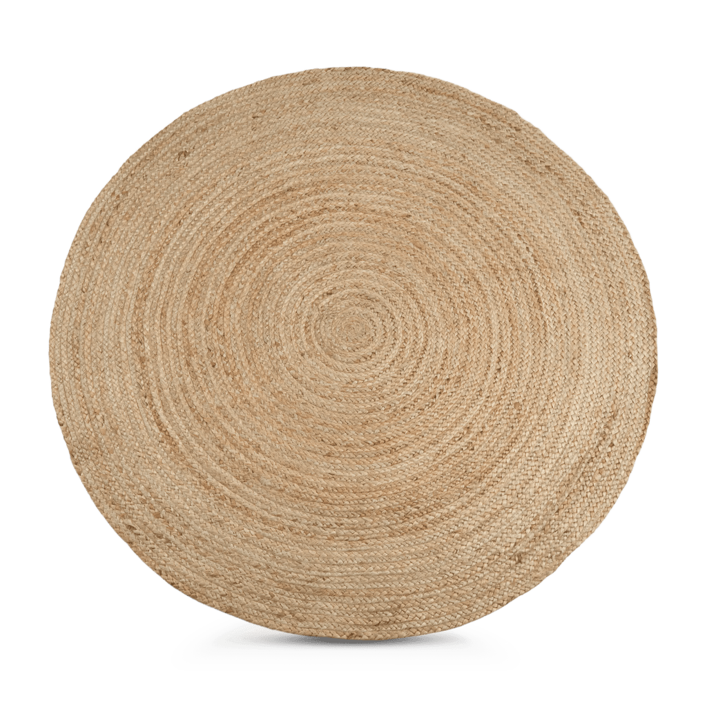 Round Solid Jute Rug