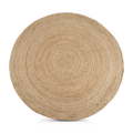 Round Solid Jute Rug