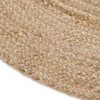 Round Solid Jute Rug
