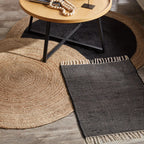 Round Solid Jute Rug