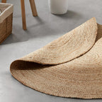 Round Solid Jute Rug