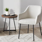 Fabric and Metal Dining Chair
