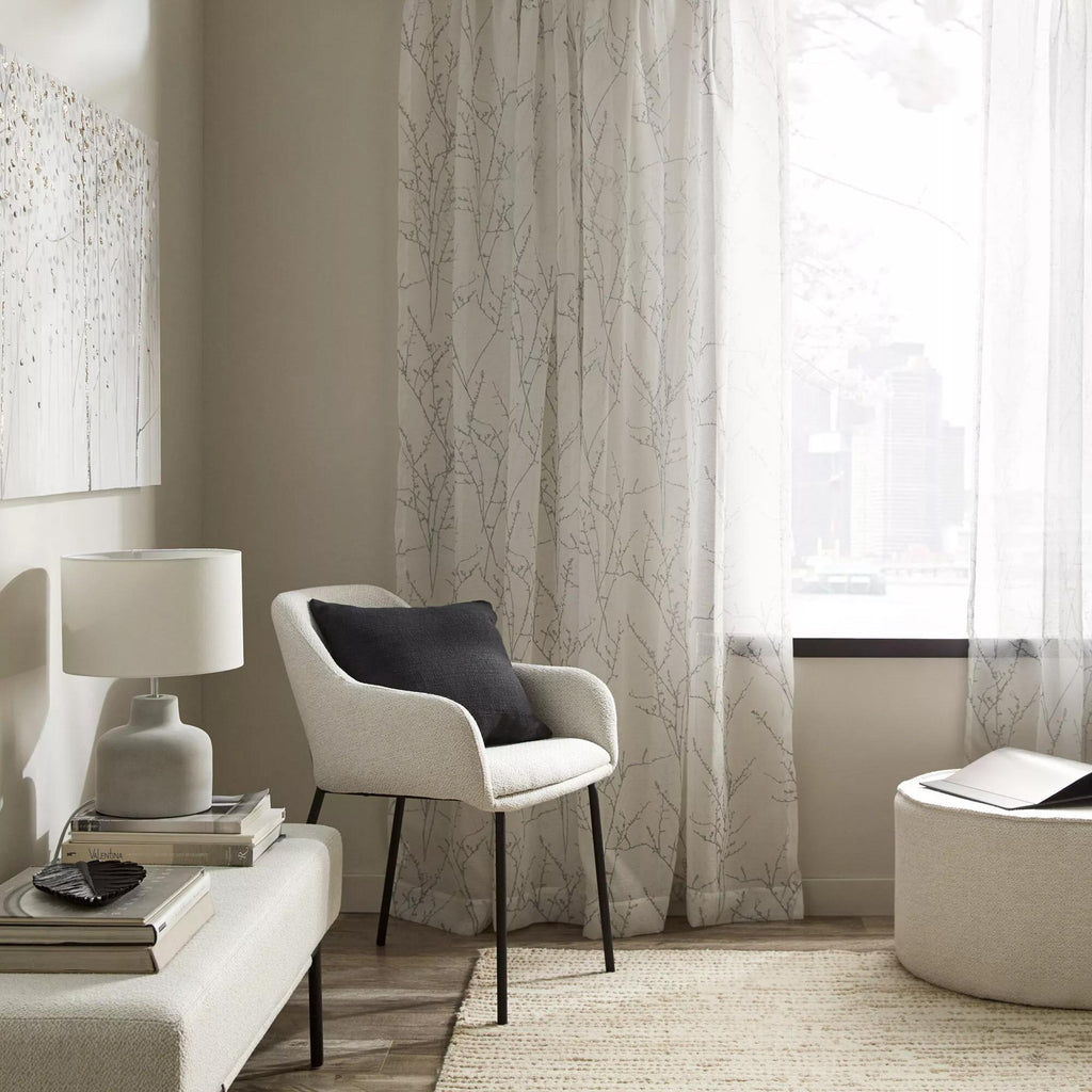 Fabric and Metal Dining Chair