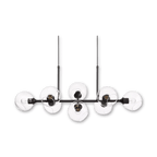 Glass and Metal Ceiling Lamp