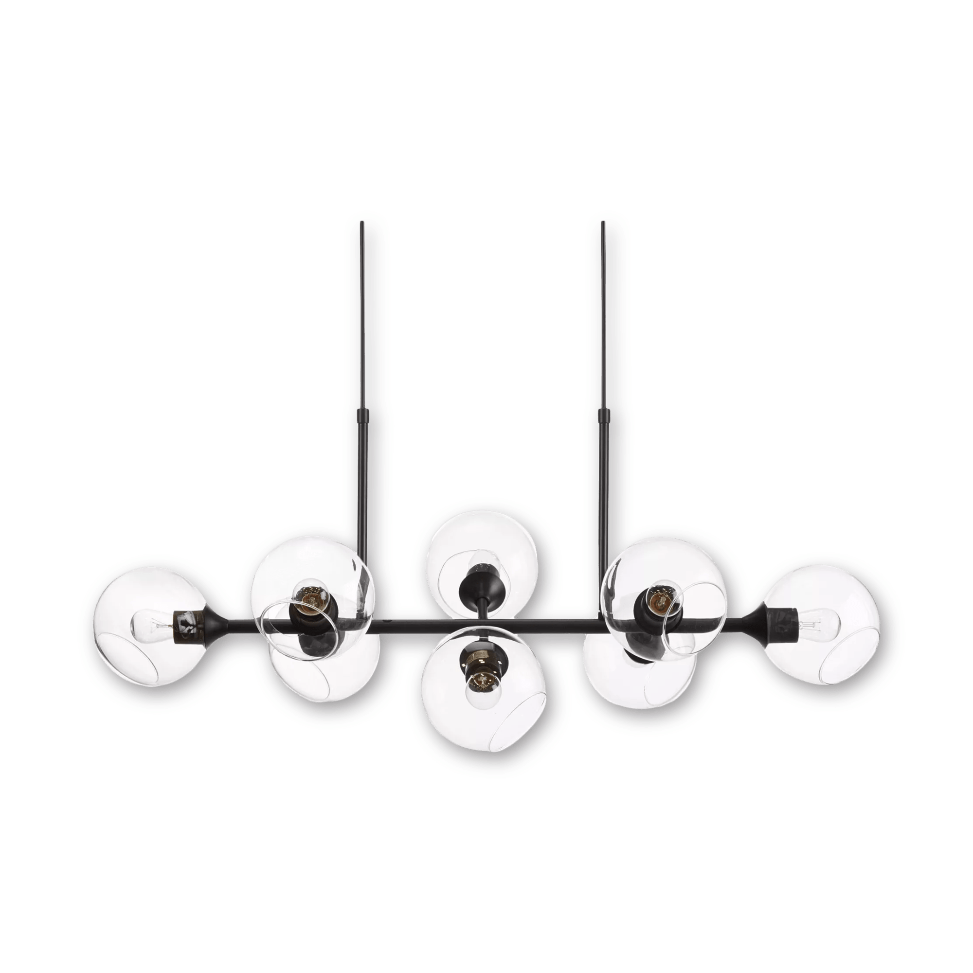 Glass and Metal Ceiling Lamp