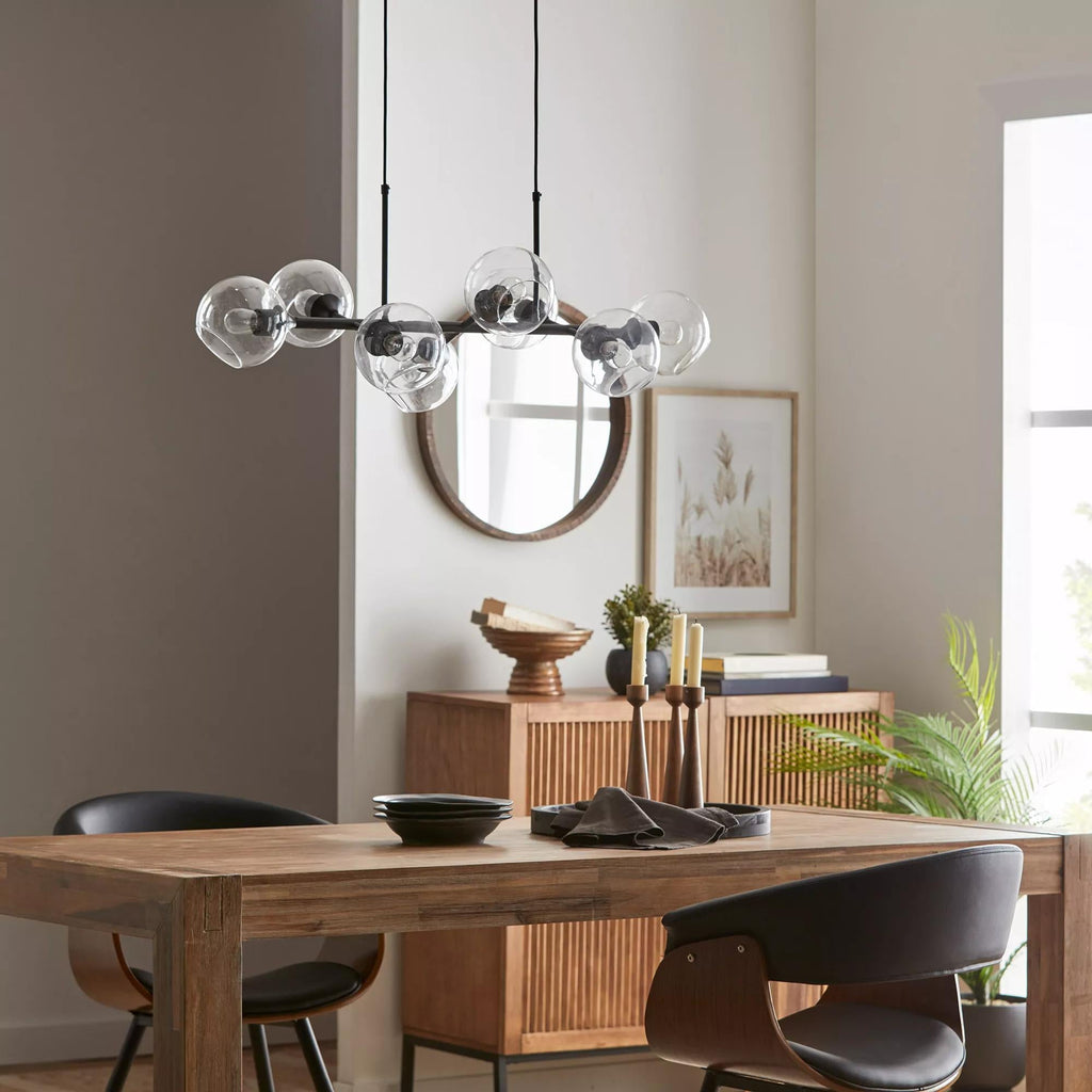 Glass and Metal Ceiling Lamp