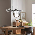 Glass and Metal Ceiling Lamp