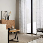 Metallic Leaf Sheer Curtain