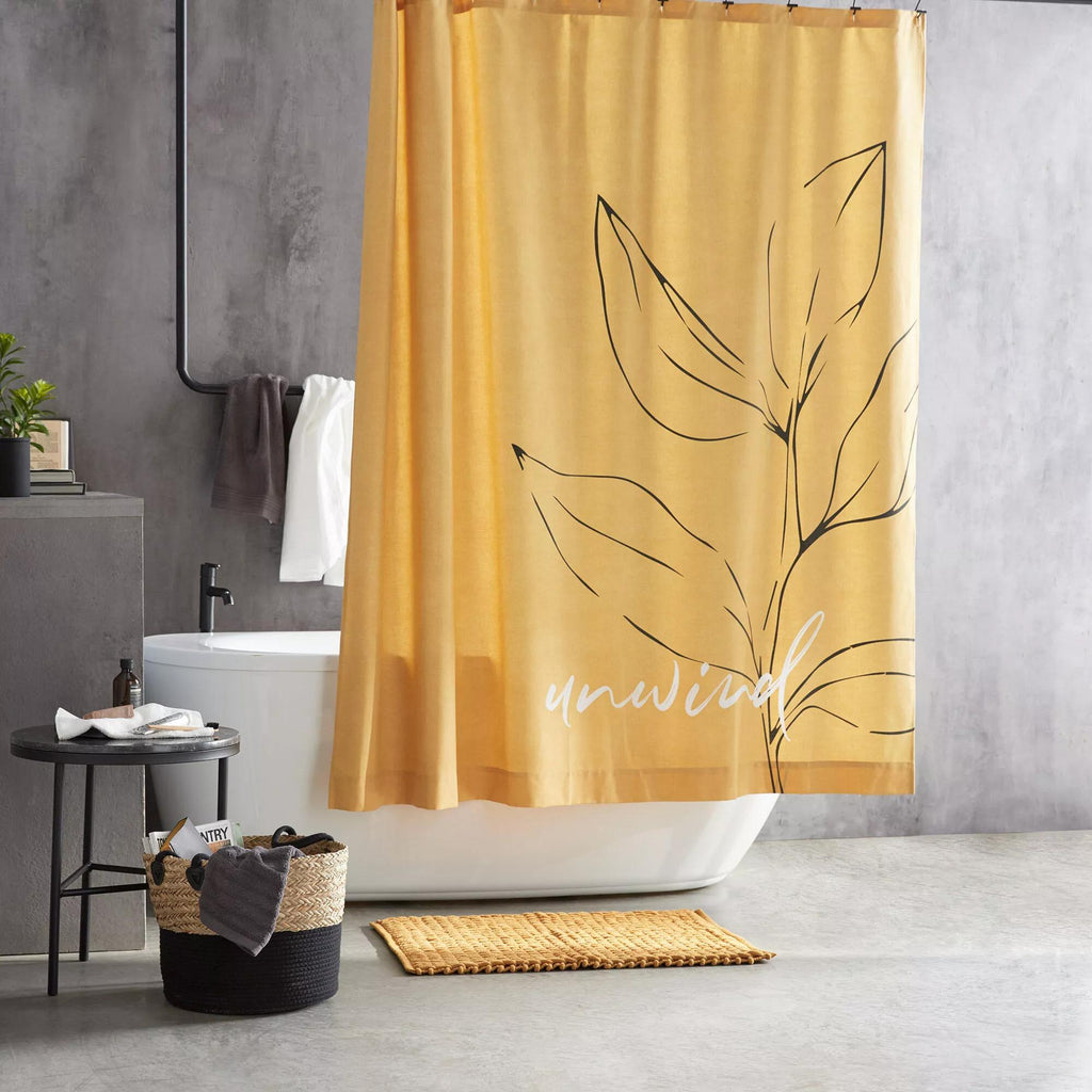 Mustard Braided Bath Mat