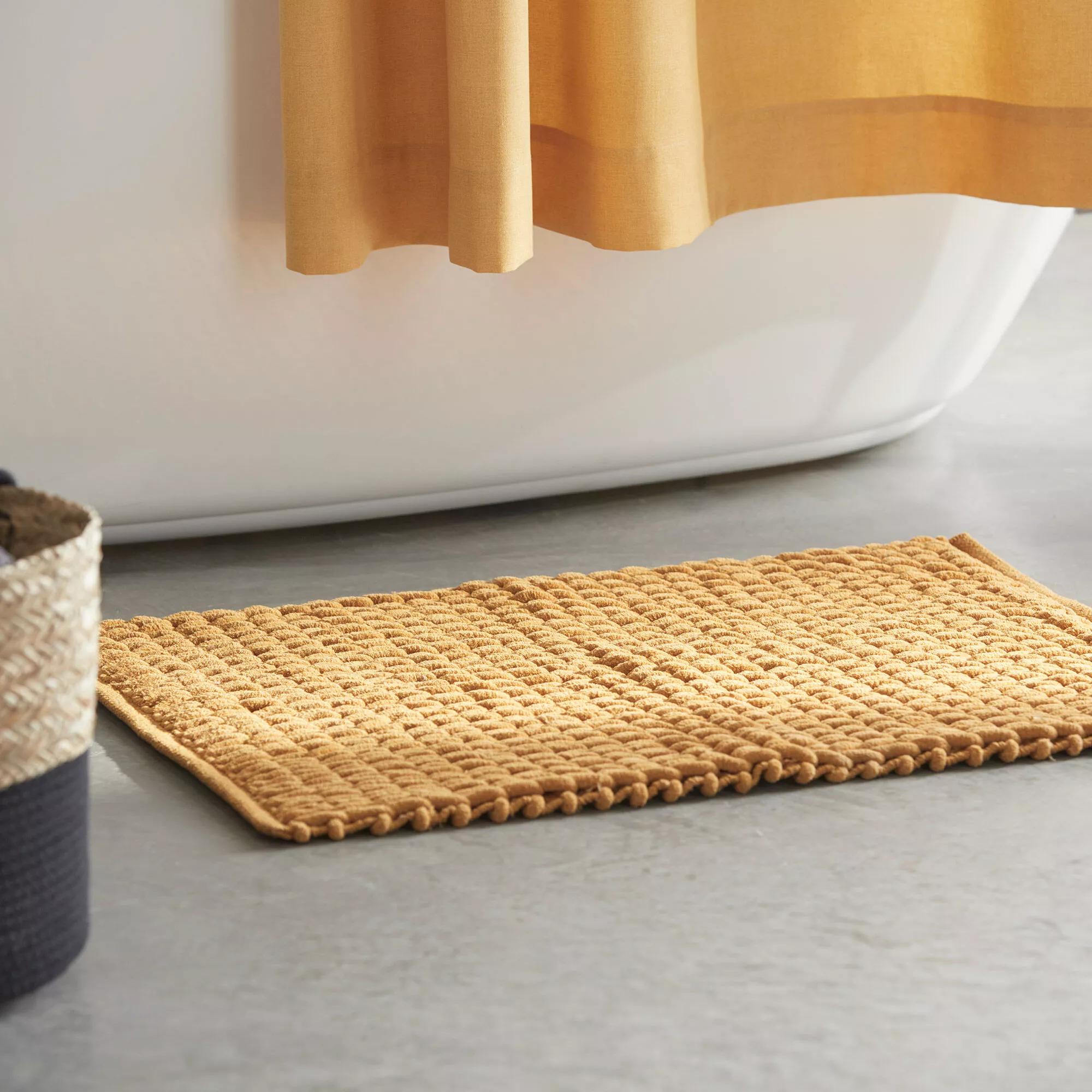 Mustard Braided Bath Mat