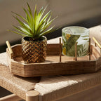 Wood Rectangular Tray with Handles