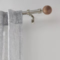 Natural Wood Curtain Rod Set - Diameter 13/16 mm