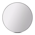Round Mirror with Black Frame
