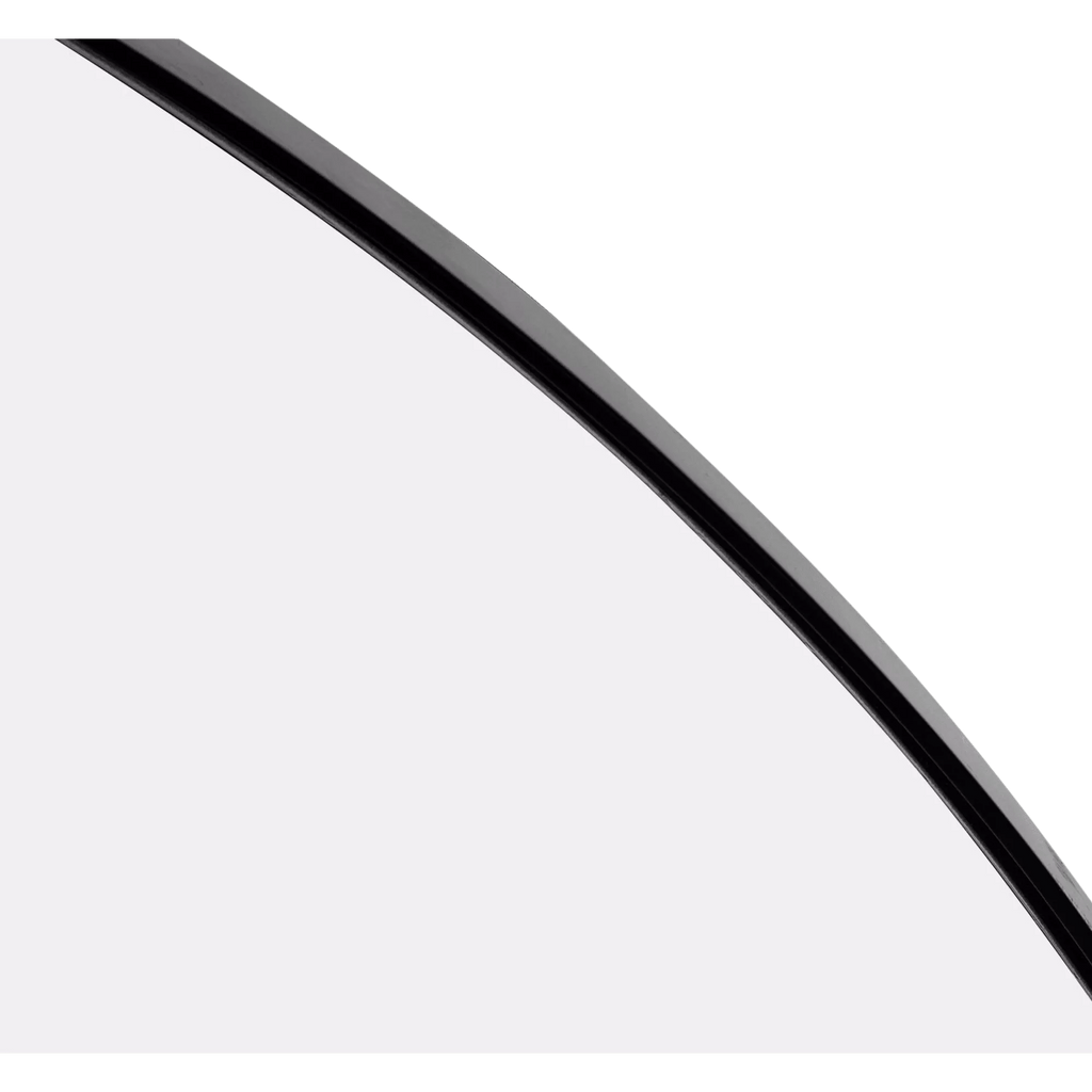 Round Mirror with Black Frame