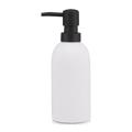 Rubber Coated Black and White Soap Dispenser