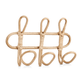 Set of 3 Rattan Hooks