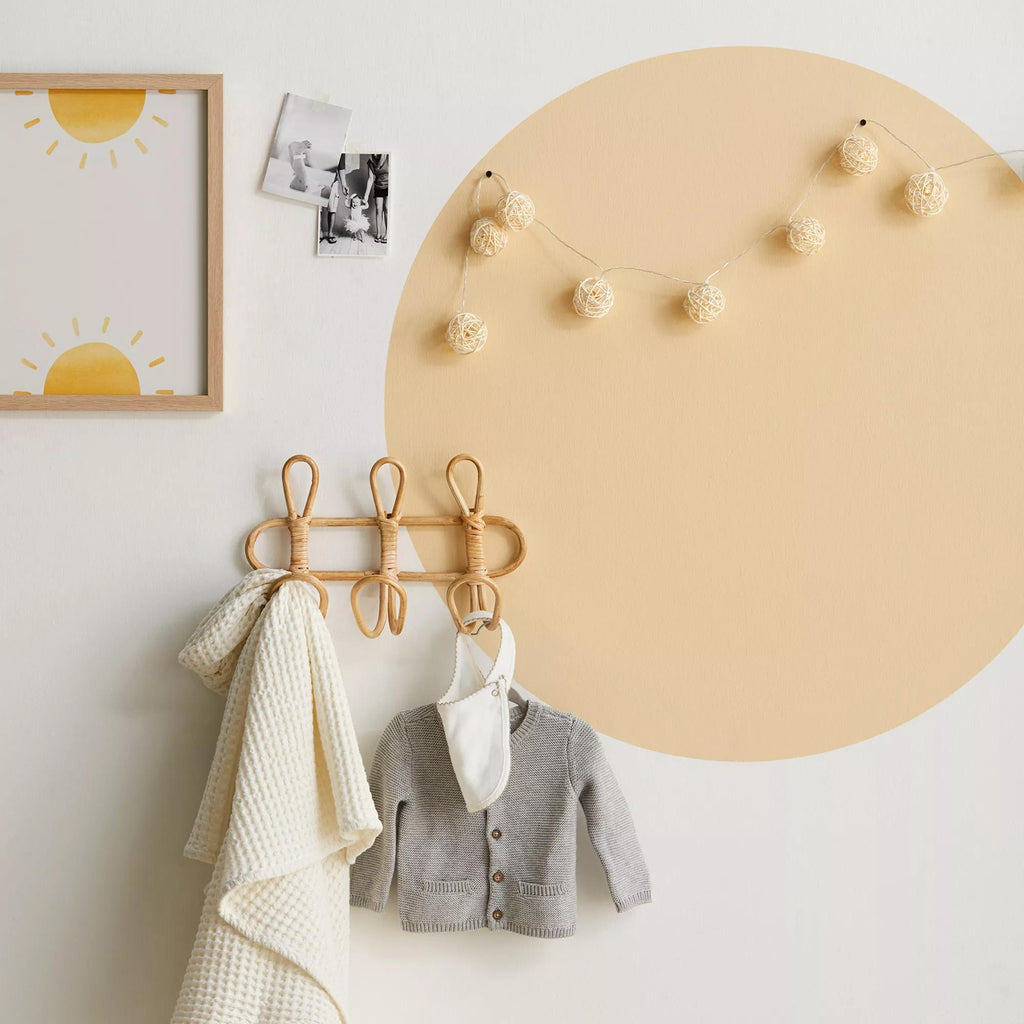 Set of 3 Rattan Hooks