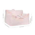 Pink Kids Furry Lounge Chair