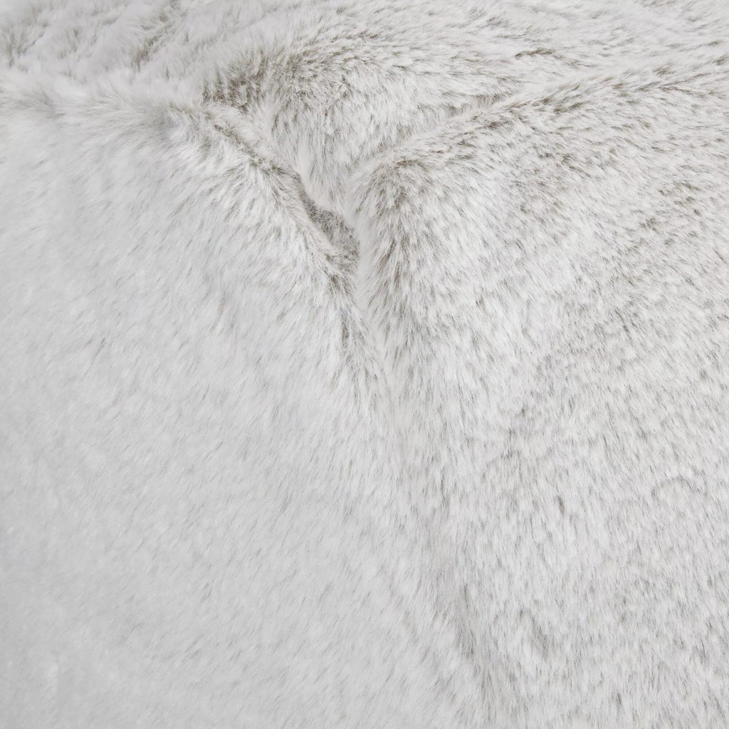 Grey Kids Furry Lounge Chair