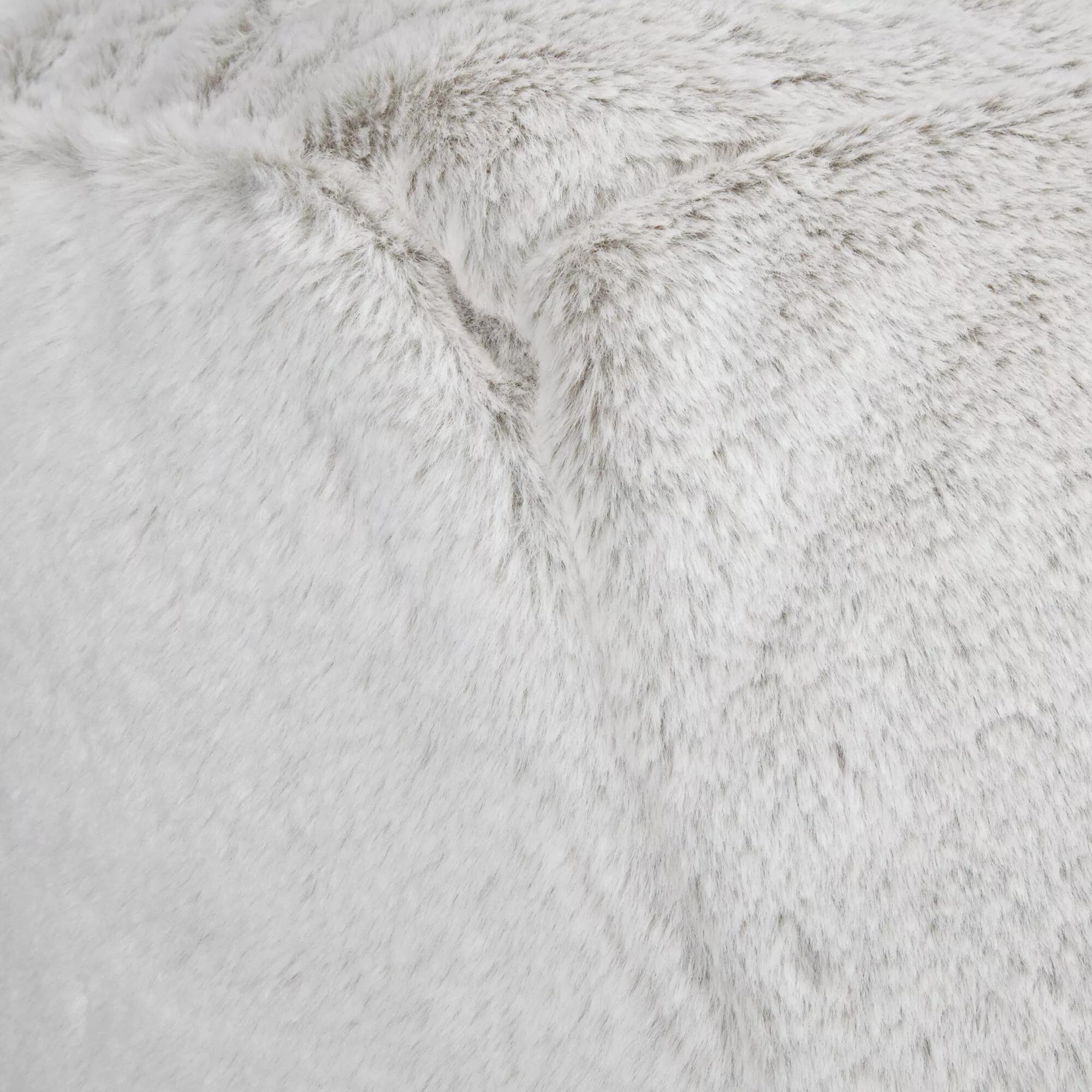 Grey Kids Furry Lounge Chair