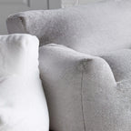 Grey Kids Furry Lounge Chair