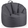 Dark Grey Canvas Bean Bag