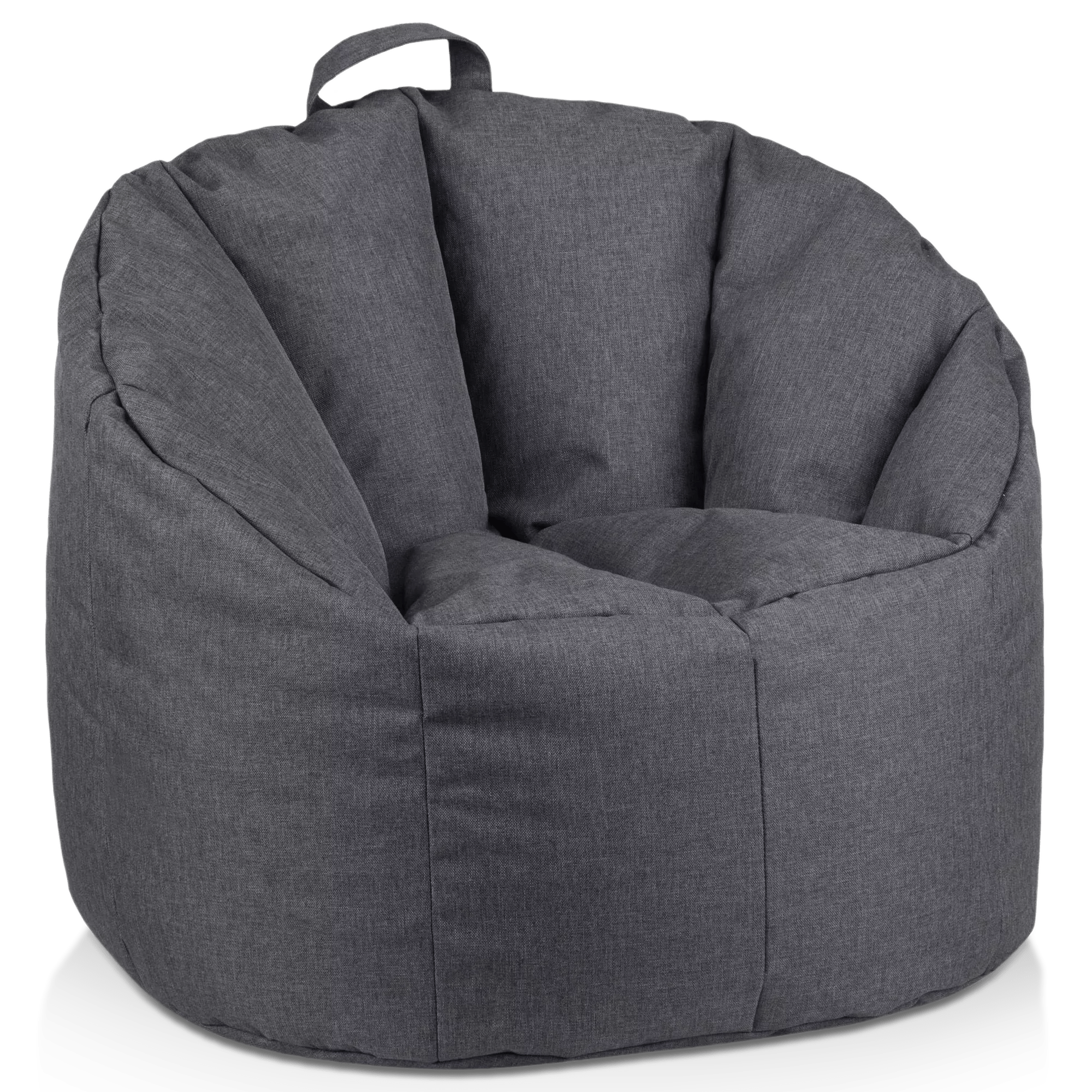 Dark Grey Canvas Bean Bag