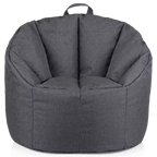 Dark Grey Canvas Bean Bag