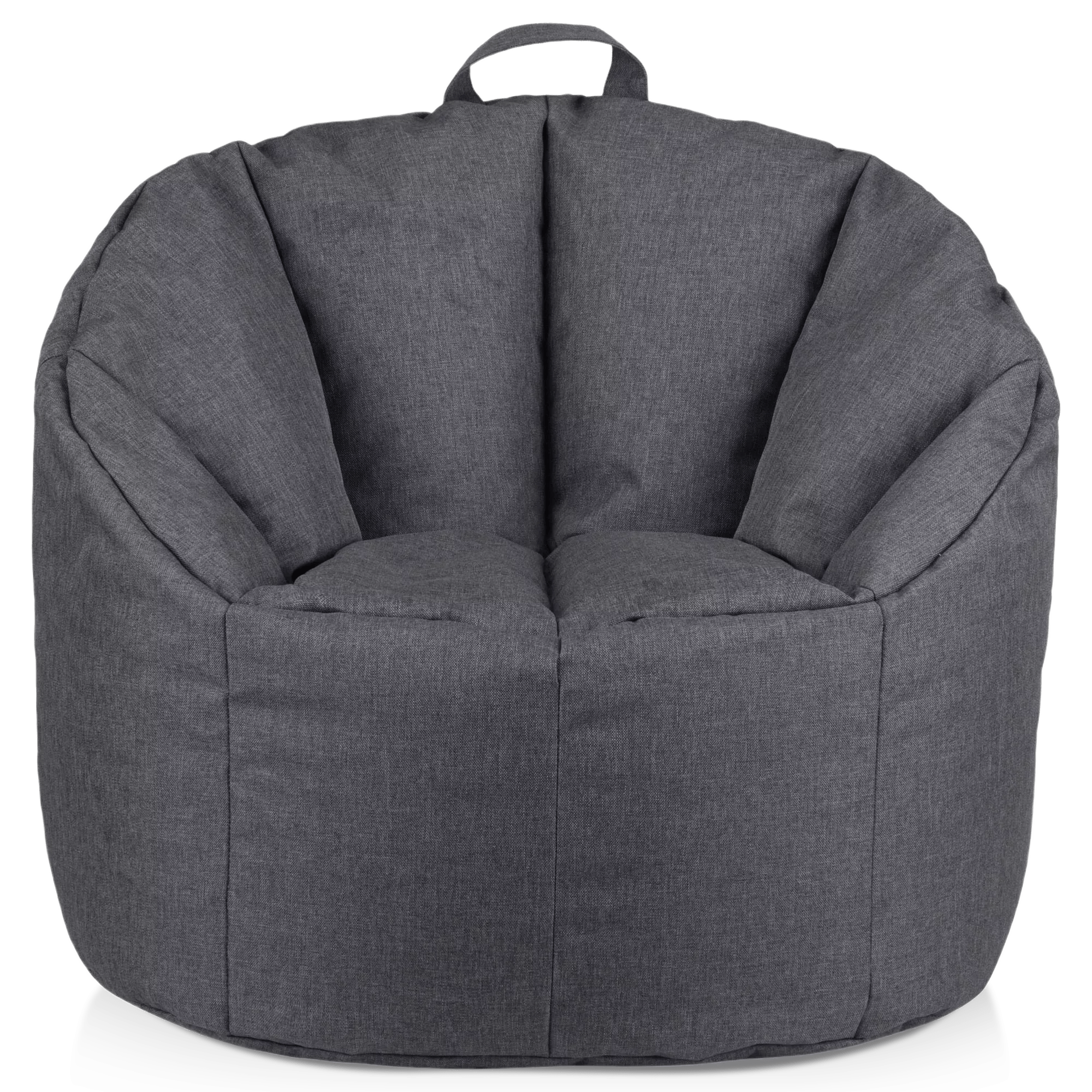 Dark Grey Canvas Bean Bag