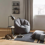 Dark Grey Canvas Bean Bag