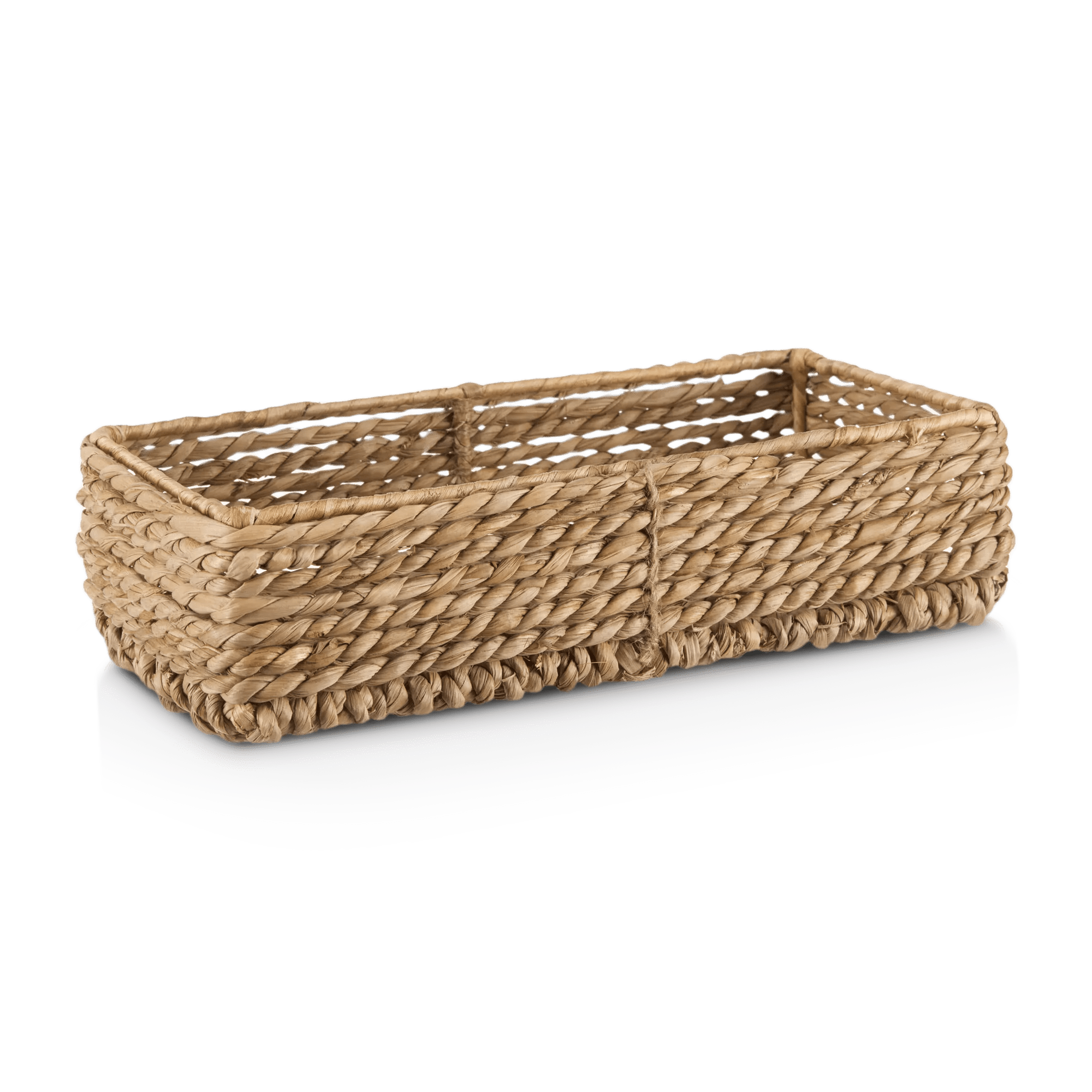 Rectangular Natural Fiber Storage Tray