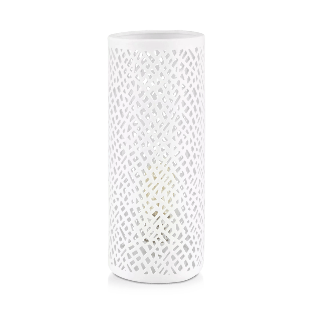 Cut-Out Ceramic Tube Table Lamp