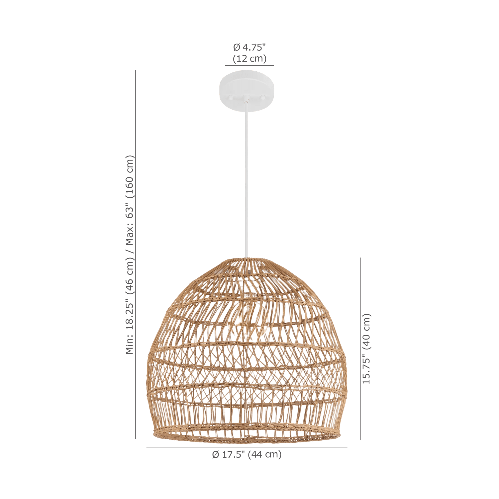 Rattan Natural Ceiling Lamp