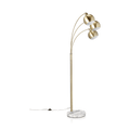 3-Head Floor Lamp with Marble Base