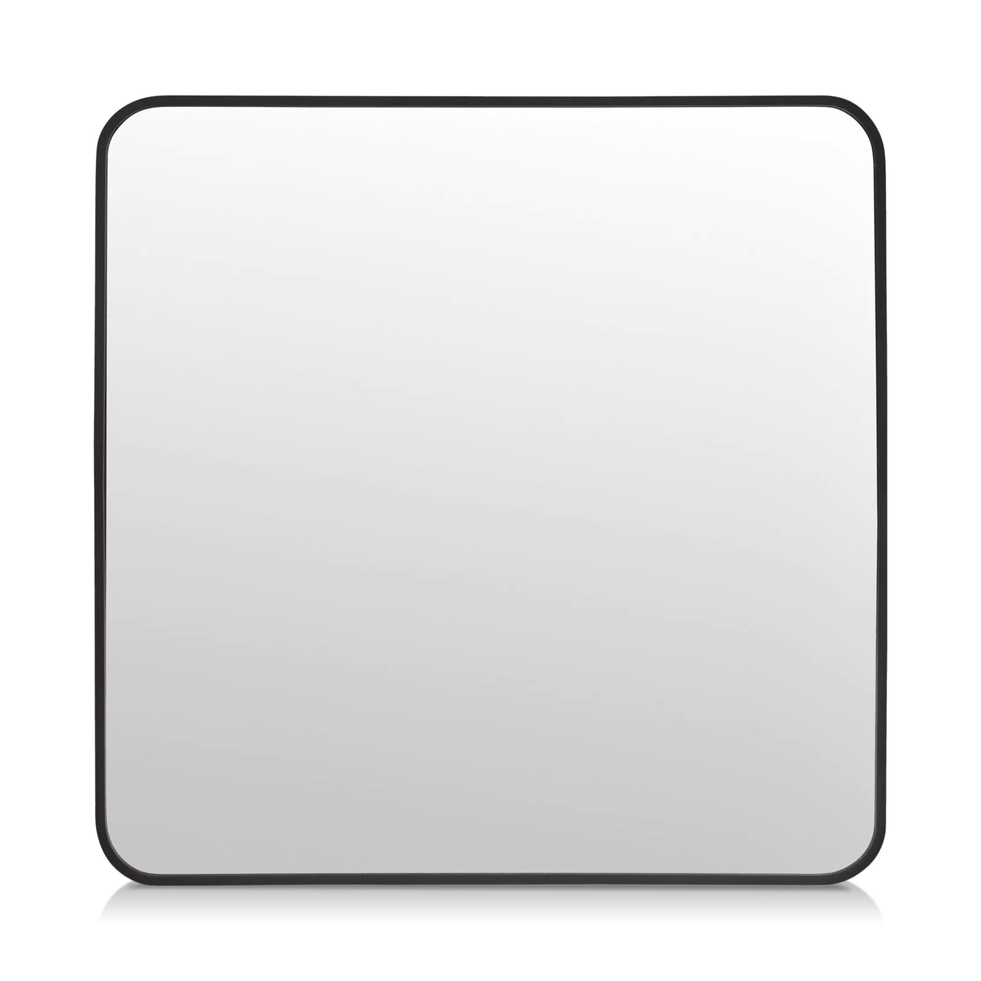 Aluminum-Framed Round-Corner Mirror