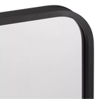 Aluminum-Framed Round-Corner Mirror