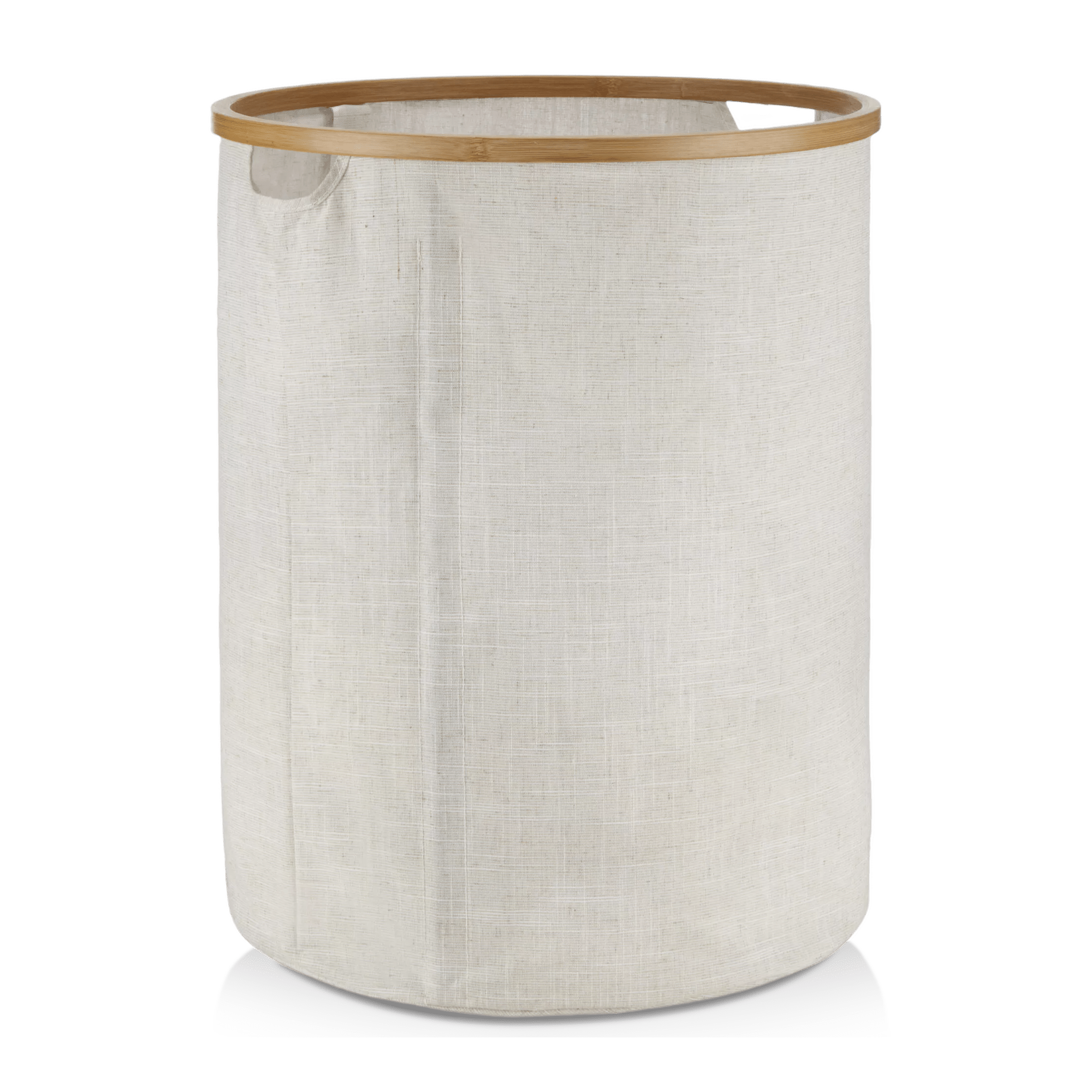 Beige Hamper with Bamboo Ring