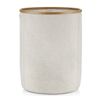 Beige Hamper with Bamboo Ring