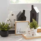 Artificial Plant in Striped Pot