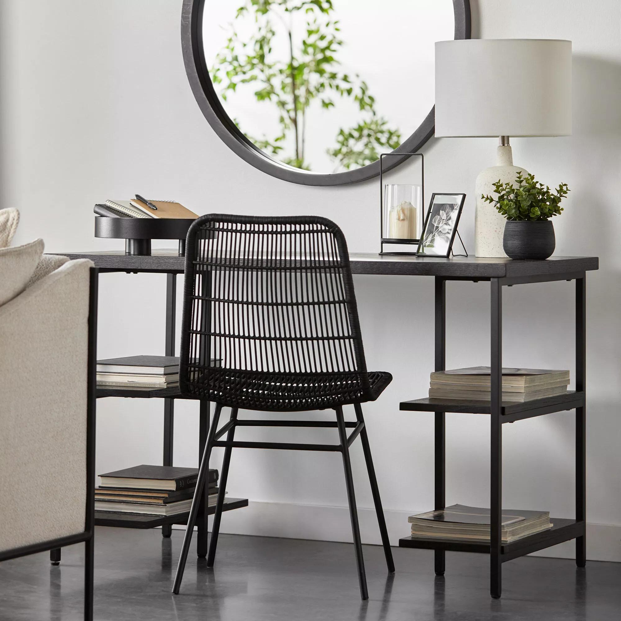 Black Tray & Natural  Tray On Stand