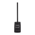 Black Toilet Brush With French Typography