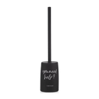 Black Toilet Brush With French Typography