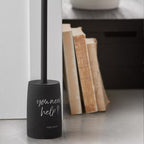 Black Toilet Brush With French Typography