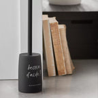 Black Toilet Brush With French Typography