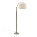 Floor Lamp with Cream Shade and Gold Base